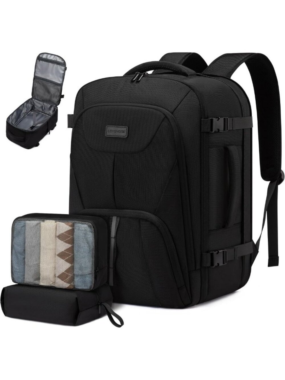Expandable 40L Travel Laptop Backpack, Water-Resistant, TSA Approved, Fits 17